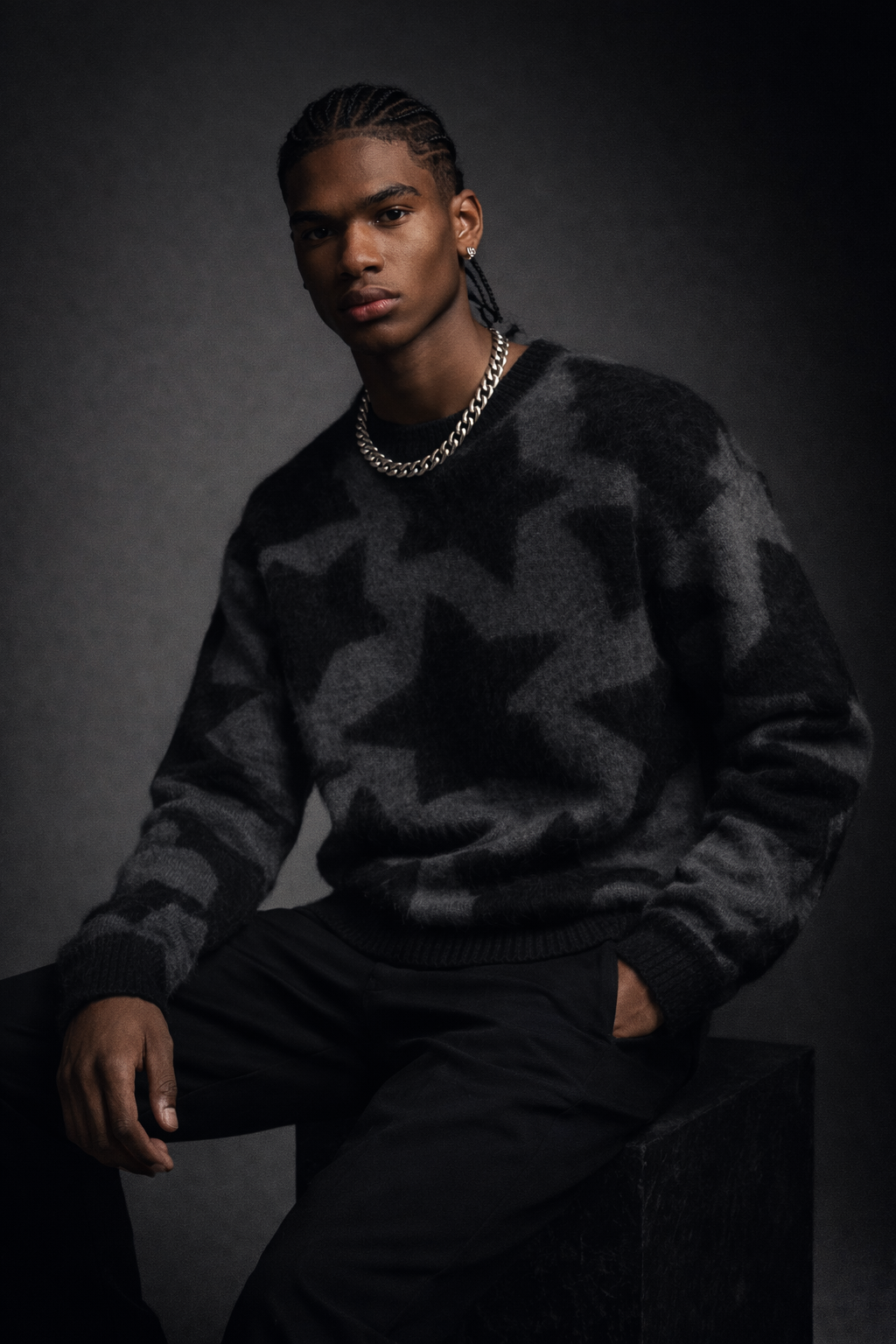 THE DALMATIAN STAR KNIT